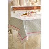 AYSHOME Ays Home Soft Gri Gül Desenli Mutfak Kare Masa Örtüsü