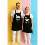 AYSHOME Ays Home Yeni Chefs Ikili Leke Tutmaz Mutfak Önlüğü Seti