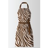 Ayshome Exclusive Zebra Desenli Mutfak Önlüğü