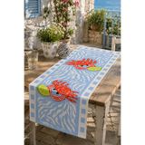 ayshome textile Ays Home Yeni Yengeç Limon Runner (45x135 leke tutmaz)