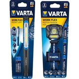 Aysima-Varta Şantiye Projektörü Led, 3 x Aaa Pil Dahil, Work Flex Pocket Light+ 18648 Kafa Feneri