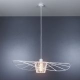 Ayşin Şapka Endüstriyel Avize, Beyaz, Çap 80 Cm