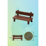 aysluka Maket Bank, Minyatür Bank 3x1,6cm 1 Adet , Maket - Teraryum ve Minyatür Müze için Bank 1/50 Ölçek