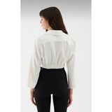 aysmir Sifon Bluz - 38 - 42 - 001-Beyaz
