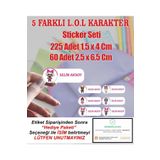 Aysprint Okul Etiketi Kırtasiye Defter Kalem Matara Çanta Kalem Kutu LOL Karakter Özel İsim Yazılan Sticker