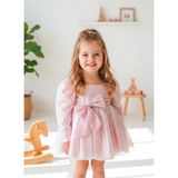 Aysskids Lotus Pul Payet Bayramlık Özel Gün Doğum Günü Kız Çocuk Parti Elbise - 5 Yaş - Pudra