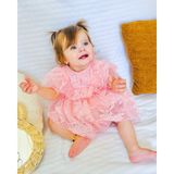 Aysskids Yasemin Kız Bebek Elbise - 6 Ay - Pembe