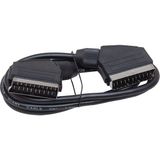 Ayt 1.2 Metre 7 mm Tırnaklı Scart Scart Kablo Tüplü Televizyon Uydu Cihazı Kablosu Scart Kablo