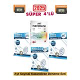 Ayt 2025 Fizik 25+Kimya 25+Biyoloji 25 Deneme+2025 3D Ayt Matematik 10 Deneme+Kronometre
