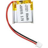 Ayt 501515 3.7 Volt 80 Mah Lityum Polimer Pil 0.5X1.5x1.5 Cm Akıllı Saat Kulaklık Pili