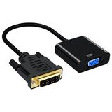 Ayt Dvı-D To VGA 24+1 Çevirici Adaptör Kablo Bilgisayar DVI Çıkışını VGA Girişine Çevirici Dönüştürücü