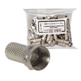 Ayt F Konnektör Rg6-u4 18mm Geniş 100 Adet-uj-2005 18 Mm Uydu Anten Konnektörü