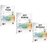 AYT Fizik Kimya ve Biyoloji Deneme Seti 3 Kitap - 3D Yayınları