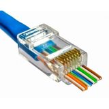 Ayt Fully Yeni Nesil Acik Uclu Soket Rj45 Cat5 Cat6 Internet Kablosu Soketi Ucu 100 Adet Acik Uc Jack