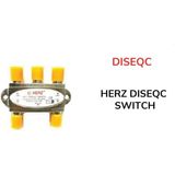 Ayt Herz 4x1 950-2400MHZ 3db Diseqc Switch Uydu Birleştirici - Gri