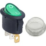 Ayt IC-134-2 Yaylı Yuvarlak Işıksız On Off On 3 Pin Anahtar Aç Kapa Düğme Buton 19 x 28,5 mm