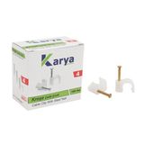 Ayt Kroşe 4 Numara Çelik Çivili 8 Mm Kroşe 100 Lü Paket 2X4 Kablolar İçin Kablo Tutucu Kroşe