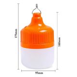 Ayt Ledx LN-OR100G 50 Watt Type-c Şarjlı Taşınabilir Asma Kancalı Kamp Çadır Lambası Led Aydınlatma 1200mAh 3 Modlu