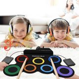 Ayt Magicvoice G3002 Elektronik Bateri Roll Up Davul Matı Kiti 7 Ped Çocuk Müzik Aleti Trampet