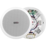 Ayt Magicvoice TPI-351 6 Inç 16 cm Hat Trafolu Alçıpan Asma Tavan Tipi Hoparlör Mağaza Kolon 6W Rms Mp3 USB Uyumlu Beyaz - Siyah