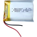 Ayt Powermaster 3.7 Volt 10X30x40 Mm 1200 Mah Lityum Polimer Pil Akıllı Saat İntercom Kulaklık Pili Soketsiz