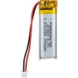 Ayt Powermaster 3.7 Volt 150 Soketsiz Mah Lityum Polimer Şarjlı Pil 5X12X35 mm Akıllı Saat Kulaklık Pili