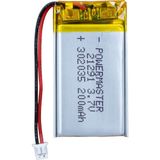 Ayt Powermaster 3.7 Volt 180 Mah Soketsiz Lityum Polimer Şarjlı Pil 3X20X35 mm Akıllı Saat Kulaklık Pili