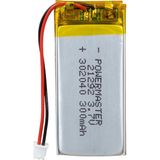 Ayt Powermaster 3.7 Volt 300 Mah Soketsiz Lityum Polimer Şarjlı Pil 3X20X40 mm Akıllı Saat Kulaklık Pili