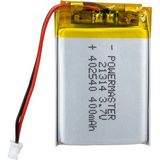 Ayt Powermaster 3.7 Volt 400 Mah Soketsiz Lityum Polimer Şarjlı Pil 4X25X40 mm Akıllı Saat Kulaklık Pili