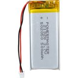 Ayt Powermaster 3.7 Volt 500 Mah Soketsiz Lityum Polimer Şarjlı Pil 5X20X50 mm Akıllı Saat Kulaklık Pili