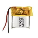 Ayt Powermaster 801515 3.7 Volt 200 Mah Lityum Polimer Pil 80X15X15 mm Akıllı Saat Kulaklık Intercom Pili