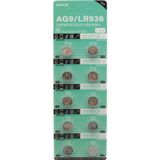 Ayt Powermaster AG9 Alkalin LR936-394A 1.55 Volt Düğme Pil 10 Lu Paket)