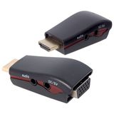 Ayt Powermaster PM-13645 HDMI To VGA Çevirici Aparat 5 V Ses Çıkışlı Dönüştürücü