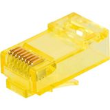 Ayt Powermaster PM-22700 RJ45 Cat6 8p 8c Sarı Soket Jack Ethernet Soketi Internet 100'lü
