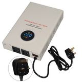 Ayt Powermaster SLIM-1500 Otomatik 1500VA Kombi Voltaj Regülatörü (İngiliz Fişli Ve Evrensel Çoklu Soketli)