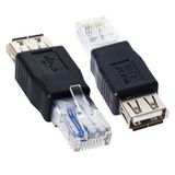 Ayt RJ 45 Ethernet Girişini Usb Girişine Çevirici Erkek Usb A Dişi Ethernet Çevirici Jack Dönüştürücü