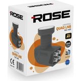 Ayt Rose RLE-400 0.1db Quad Dörtlü Lnb Çanak Anten Uydu Lnbsi 4 Lü Ful Hd 3D Destekli