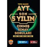 AYT Son 5 Yılın Çıkmış Soruları Tıpkı Basım 5 Fasikül Tek Kitapta Video Çözümlü