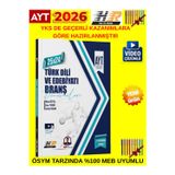 Ayt Türk Dili Edebiyatı 2026 Hazırlık Deneme Kitabı 25X24 Video Çözümlü + Tablet Kalem