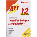 AYT Türk Dili ve Edebiyatı Sosyal Bilimler 1 12 Deneme Sınavı Nitelik Yayınları