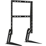 Ayt Vontech 32-65 İnç Lcd Led Tv Kilitli Sabit Askı Aparatı + Tv Ayağı Masa Standı 82-165 Ekran Arası 50 Kg Taşır