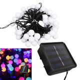 Ayt Winnboss Ekl-12 7 Metre 50 Top Ledli Renkli 8 Modlu Solar Güneş Enerji Panelli Dış Mekan Aydınlatma Led 5 Watt