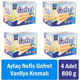 Aytaç Nefis Gofret Vanilya Kremalı 800 gr x 4 Adet