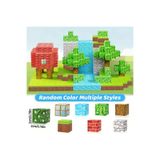 Ay&tel kids wear collections 100 Parça Minecraft Temalı Manyetik Blok - Zeka Geliştirici Oyuncak 3+ Yapı Oyuncak Seti