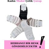 Aytuğ 33360 Kadın Modal Çetik Çorap - Standart - Karışık