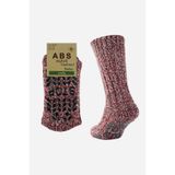 Aytuğ Erkek Merino Yünü Cold Blocker Kışlık Kaydırmaz Tabanlı Soket Çorap Kırmızı