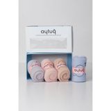 Aytuğ Kadın Pamuklu 4 Çift Özel Kutulu Çok Renkli Soket Uyku Çorabı - 48008 - 35 - 39