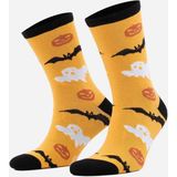 Aytuğ Pamuklu Halloween Temalı Sarı Soket Çorap - A-49007-S - Çok Renkli - 36 - 40