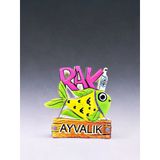 Ayvalık Polyester Kabartmalı Magnet 5,5 X 6,5 Cm Dekoratif Hediyelik Buzdolabı Süsü (Kod:1784)