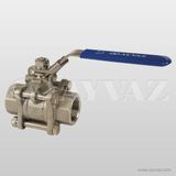 Ayvaz Küresel Vana Pasl 3 PRÇ.PN63 1'' V-3t 304